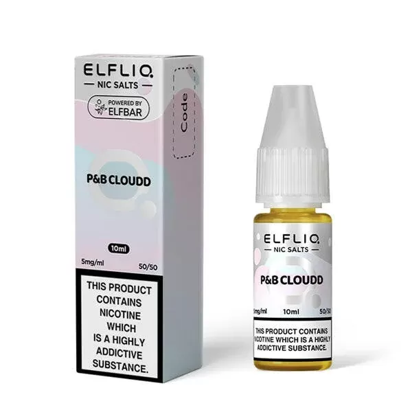Elfliq P&B Cloudd (Cotton Candy Ice) Nic Salts by Elf Bar
