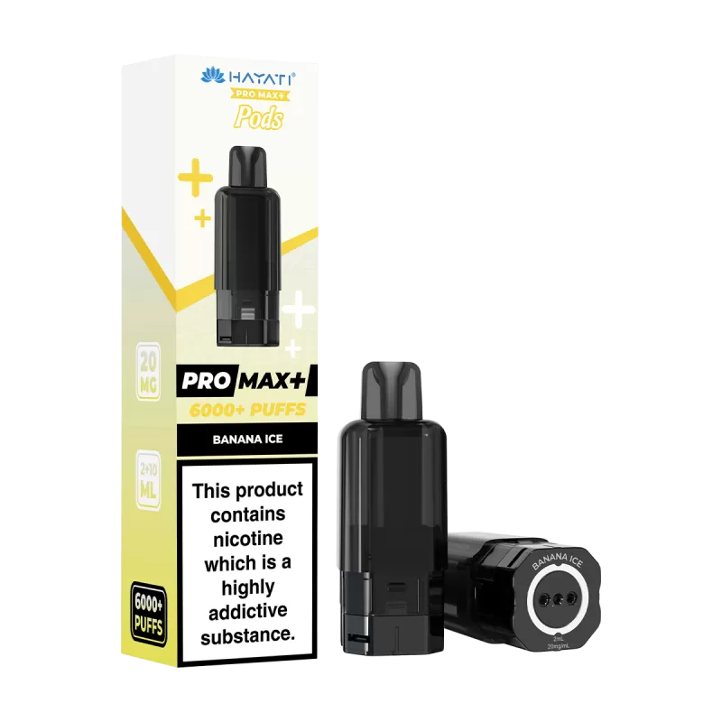 Banana Ice Hayati Pro Max+ Refill Pack - 10mg - Vape Product