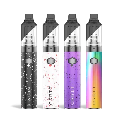Wulf Mods Orbit Concentrate Vaporizer - Black-Green Spatter, Black-Red Spatter