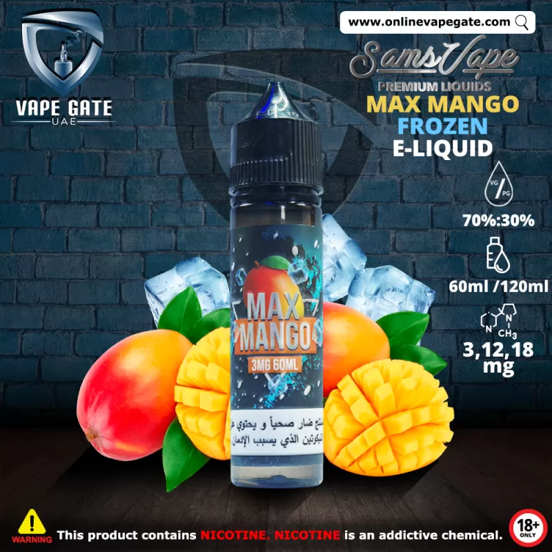 Frozen Max Mango E-Liquid - Sam Vapes - 18 mg / 60 ml