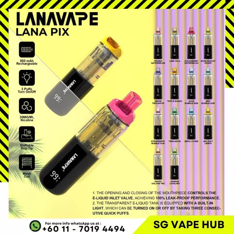 LANA PIX 20,000 Puffs - Grape Tie Guan Yin - Image 2