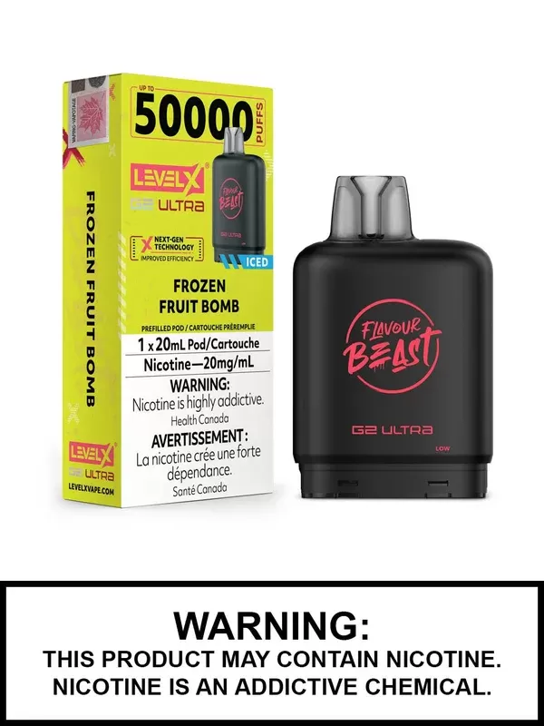 Frozen Fruit Bomb Iced Flavour Beast Level X Ultra Pods