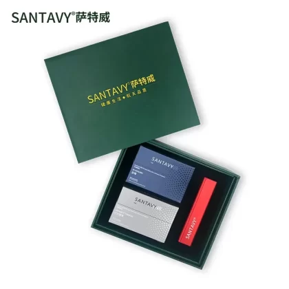 Original Santavy Heat Not Burn HNB Device Tobacco Heating Smokeless System With 2 Cartons Of Santavy Herbal Heets E-Herbal Tobacco HeatSticks 200 pcs/Carton