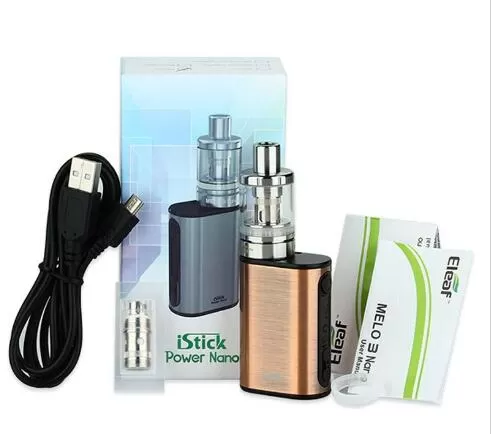 Eleaf iStick 2.0ML-1100mAh Power Nano with Melo 3 Nano Starter Kit - Gray - Image 2