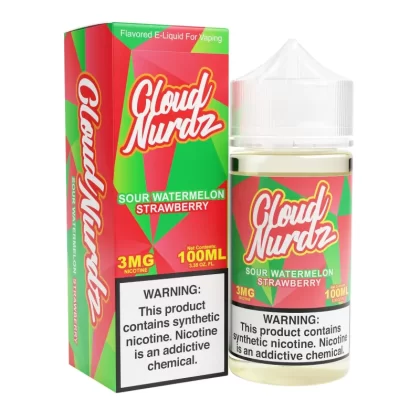 Sour Watermelon Strawberry 100ml TF Vape Juice – Cloud Nurdz - Eightvape