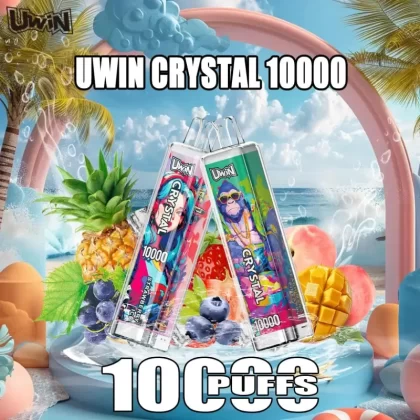 Uwin Crystal 10K | 10000 puffs, 0-5% strength, wholesale bulk disposable vape - Aiviouvapes