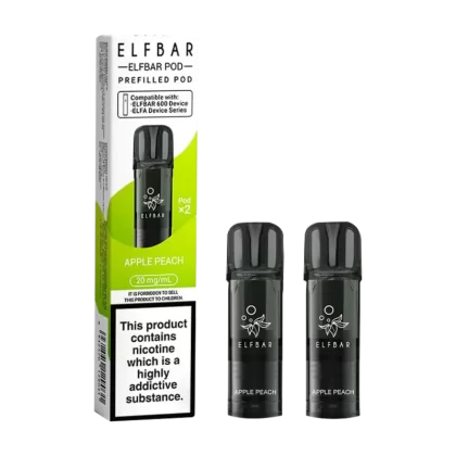 Apple Peach Elfbar 600 Pods - Vape Product