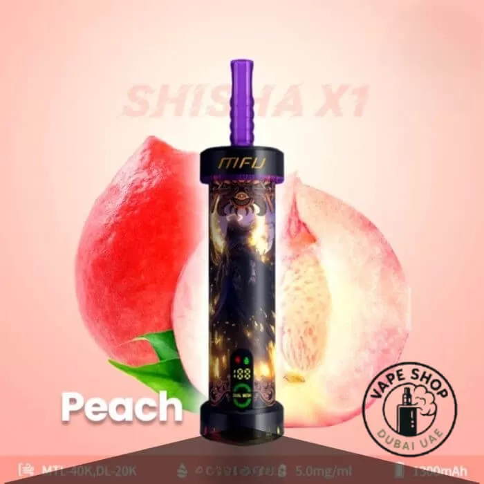 MFU SHISHA X1 40000 Puffs Hookah Disposable Vape In DUBAI - Vape Product, BOX OF 5 PCS; Berry Ice, Blackcurrant (22529C) - Image 2