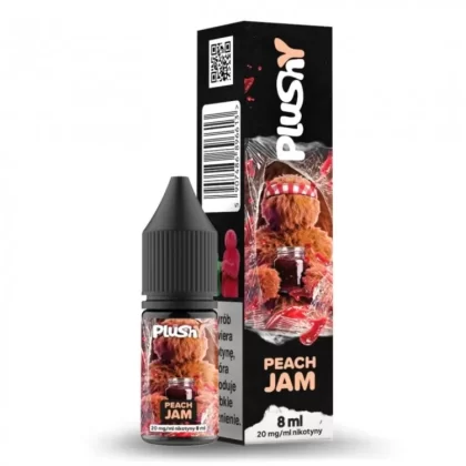 Liquid Plushy Salt 8ml 20mg Jam Peach Jam