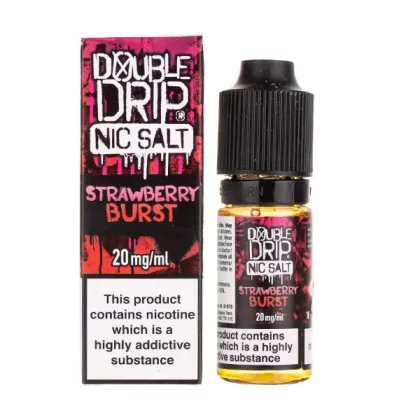 Strawberry Burst Nic Salt E-Liquid by Double Drip - 10mg