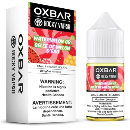 Rocky Vapor Oxbar E-Liquids – Watermelon GB - Strength#20mg