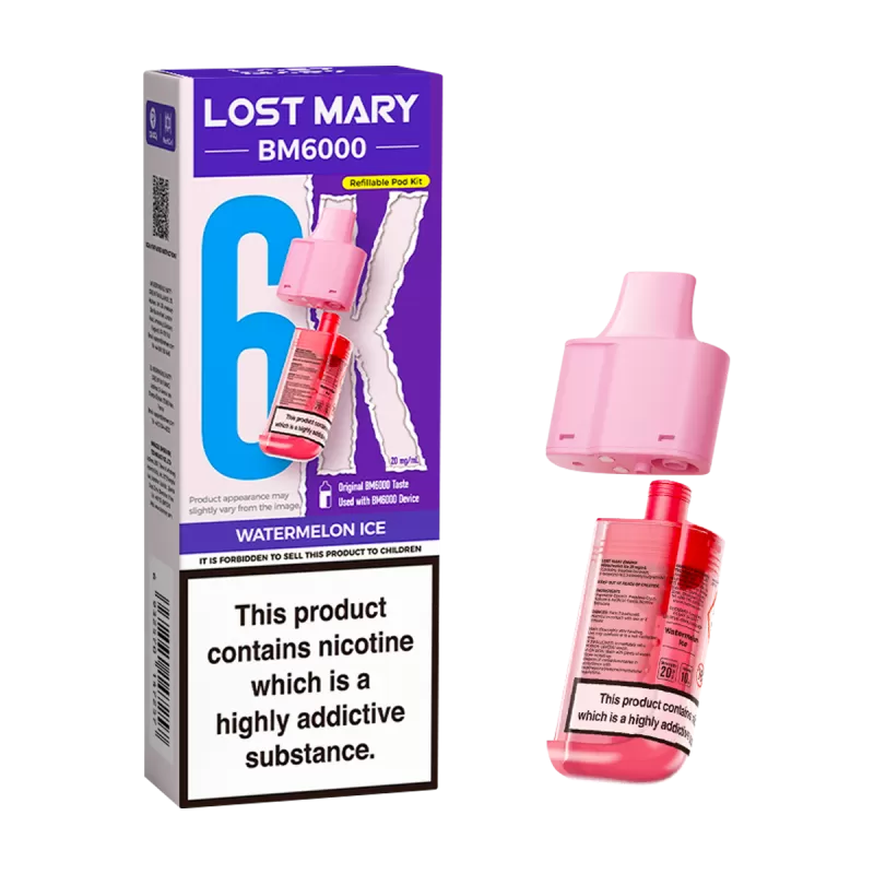 Watermelon Ice Lost Mary BM6000 Refill Pack - 0mg - Vape Product