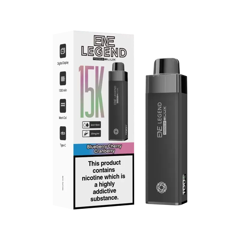 Elux ENE Legend 15K Vape Kit - Blueberry Raspberry - Image 2