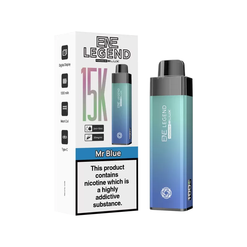 Elux ENE Legend 15K Vape Kit - Blueberry Raspberry - Image 3