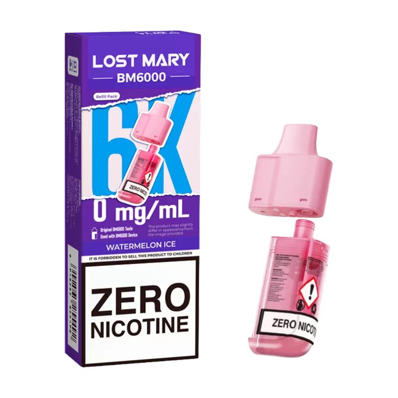 Watermelon Ice Lost Mary BM6000 Refill Pack - 0mg - Vape Product - Image 3