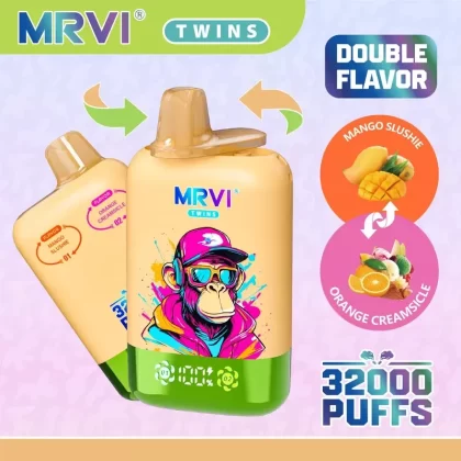 Original MRVI TWINS 32000 Puffs Dual Flavor Smart Vape 32000 Puffs ( Worldwide)