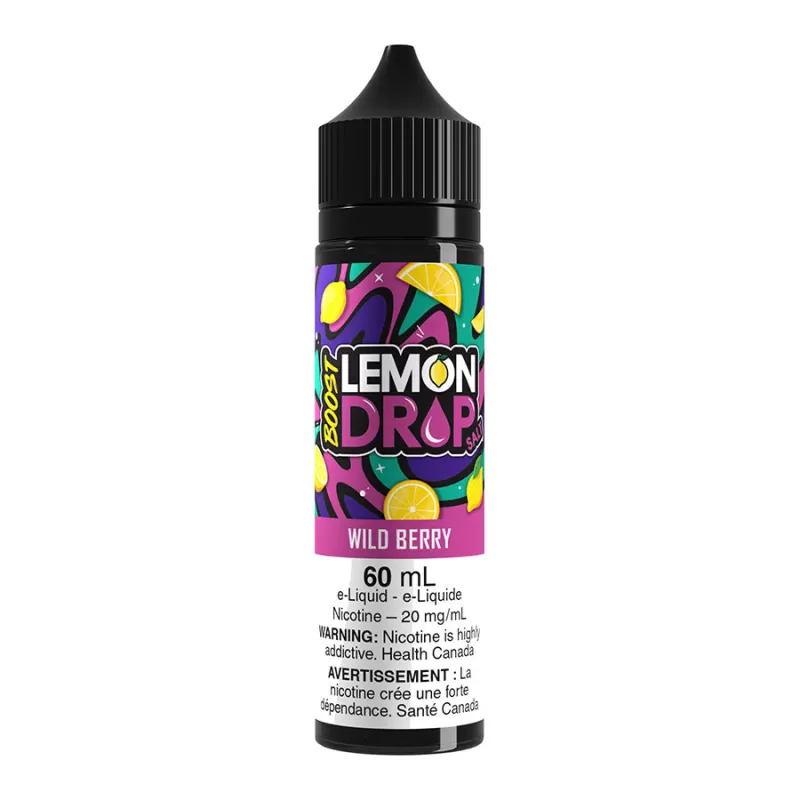 Lemon Drop Boost Salt Nic E-Liquid - Wild Berry 60ml - 20mg/ml