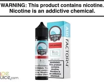 UNFLAVORED BY AIR FACTORY 60ML - Vapejuice