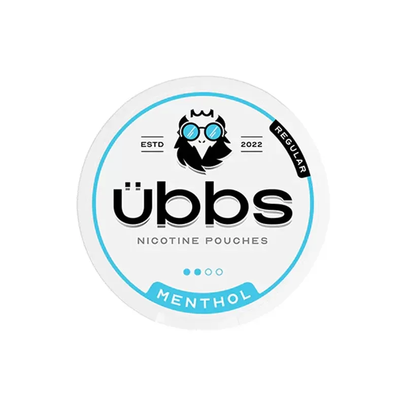 Übbs Menthol Nicotine Pouches - Strength#Max 14mg>Regular 6mg