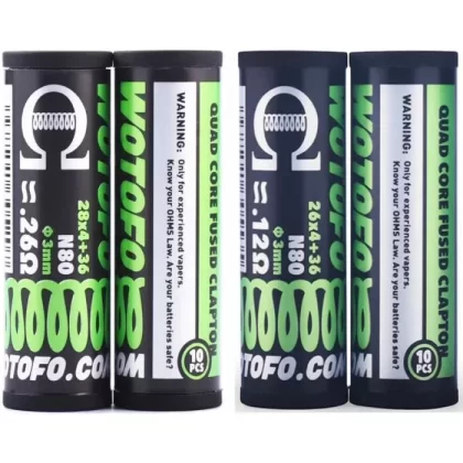 Wotofo Quad Core Fused Clapton Coils 10pcs/pack