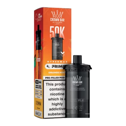 Al Fakher Hypermax Prime 50K Prefilled Pods Orange Mint - 20mg