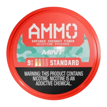 Mint AMMO Nicotine Pouches - Customer Group#Consumer~Nicotine#Standard 9mg>Strong 12mg>Magnum 15mg~Size#Single>5 Pack (C0F624)