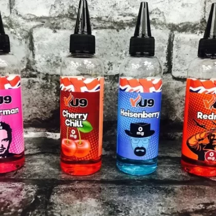 VU9 premium shortfill e-juice sensational six flavours 60/40 vg pg