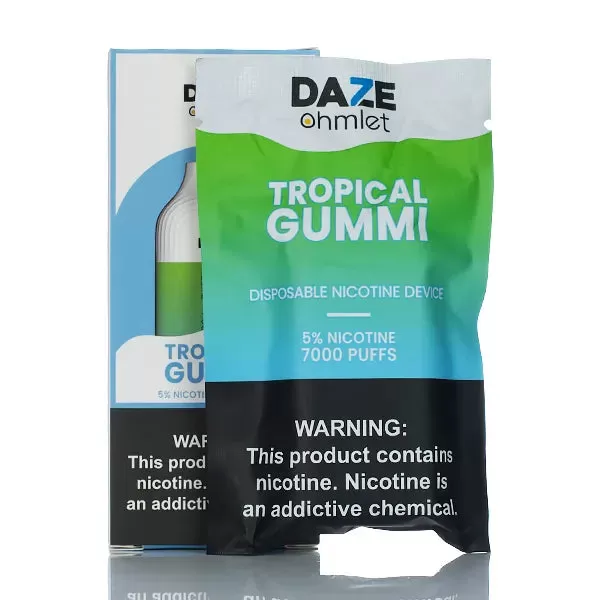 7 Daze Ohmlet 7000 Puffs Rechargeable Disposable Vape - 15ML (DISCONTINUED) - Lychee Aloe - Image 2