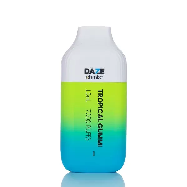 7 Daze Ohmlet 7000 Puffs Rechargeable Disposable Vape - 15ML (DISCONTINUED) - Lychee Aloe - Image 3