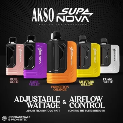 AKSO SUPA NOVA DISPOSABLE VAPE POD 12,000 PUFFS - Vapevandal