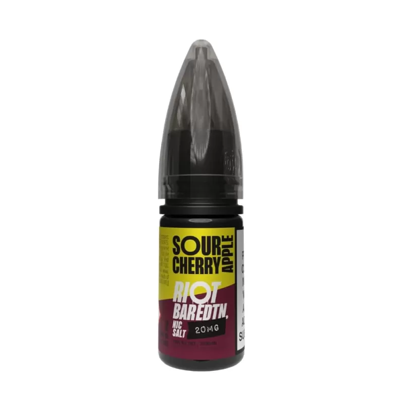 Sour Cherry Apple Nic Salt E-Liquid Bar Edition by Riot Squad (10ml) - 5mg
