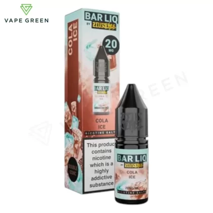 Cola Ice Nic Salt E-Liquid by Zeus Juice Bar Liq