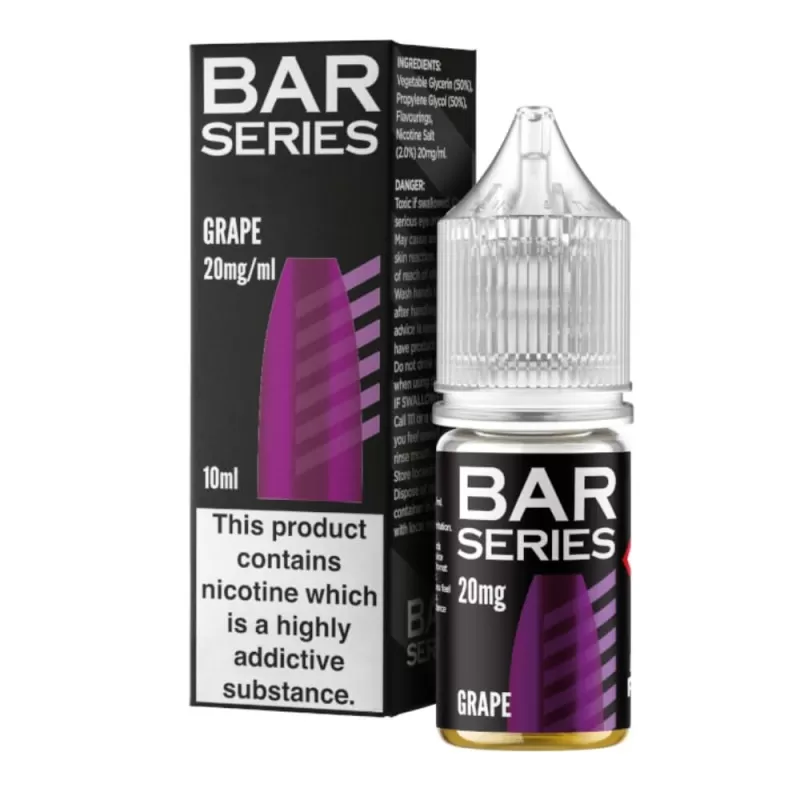 Grape Nic Salt E-Liquid by Bar Series (10ml) - 5mg