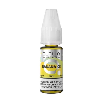Elfliq Banana Ice 10mg Salt Nicotine E Liquid - Vapourdays Co
