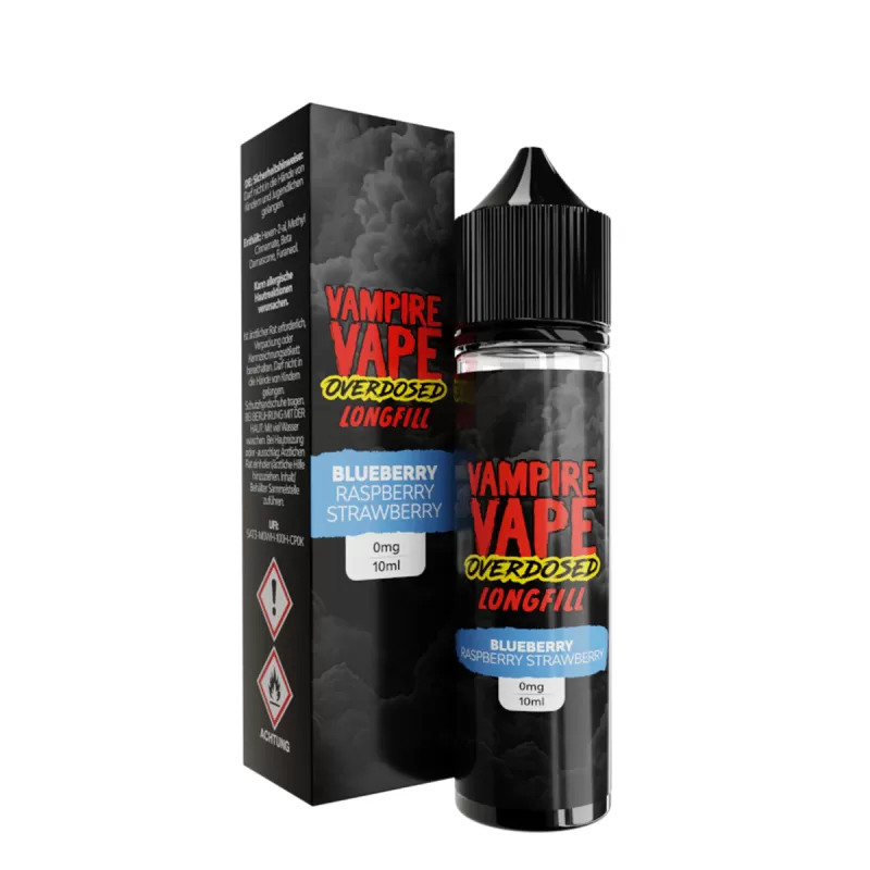 Vampire Vape Overdosed Longfill – Blueberry Raspberry Strawberry 10ml - Blaubeere / Himbeere / Erdbeere - Image 3