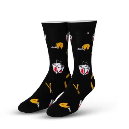 Odd Sox – Chinese Food Black – Mens