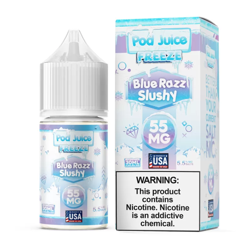 Pod Juice FREEZE - Blue Razz Slushy - 30ML E-Liquid - 35MG