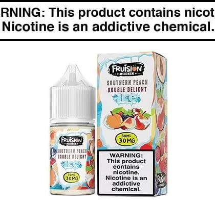 SOUTHERN PEACH DOUBLE DELIGHT ICE BY FRUISION SALTS 30ML - Vapejuice