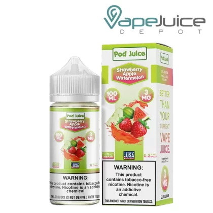 Strawberry Apple Watermelon Pod Juice TFN 100ml