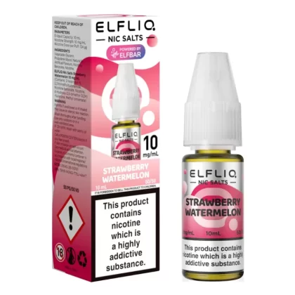 Strawberry Watermelon Nic Salt E-Liquid by Elf Bar Elfliq (10ml)