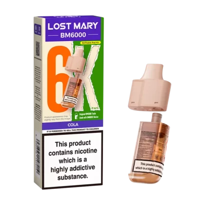 Cola Lost Mary BM6000 Refill Pack - 20mg - Vape Product