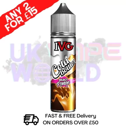 Cola Bottles IVG Shortfill Juice 50ML Eliquid – SELECT RANGE