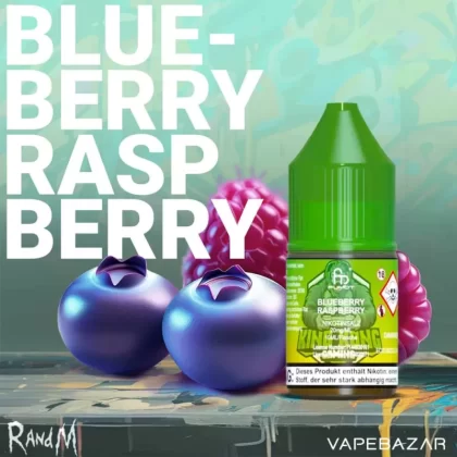 RandM Tornado Liquid – Blueberry Raspberry – 20mg/ml Nikotin - Propylenglykol / pflanzliches Glycerin / Aromastoffe / Nikotin / demineralisiertes Wasser / 20 mg/ml / Blaubeere / Himbeere
