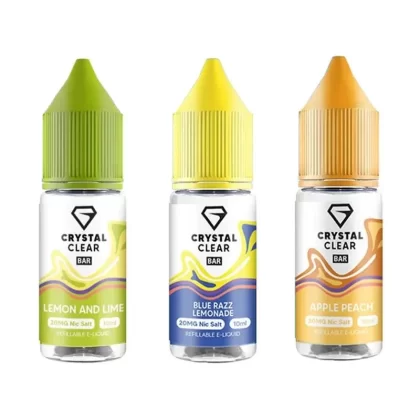 Crystal Clear Nic Salt E-Liquid - Box of 10 - Kiwi Passion Guava / 20mg