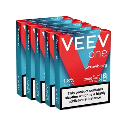 VEEV ONE Strawberry Pod Bundle (5 Packs) - Vape Store