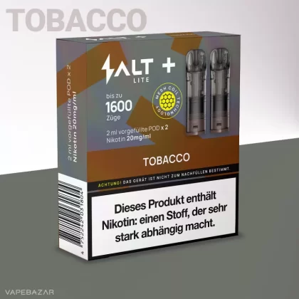 Salt+ Lite Pod – Tobacco (2er Pack) - Tabak