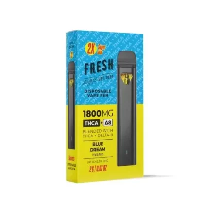 Blue Dream Vape Pen – THCA, D8 Blend – Disposable – Fresh – 1800mg