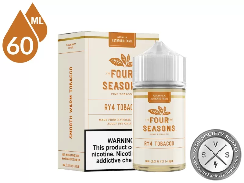 RY4 Tobacco By Four Seasons E-Liquid 60ml - Image 3