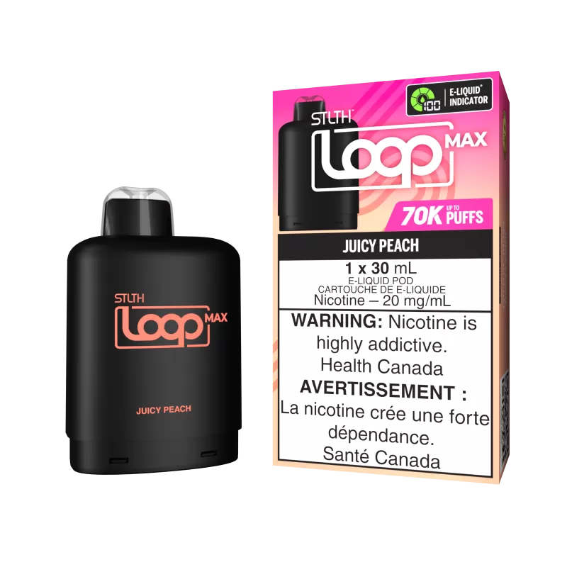 STLTH LOOP MAX Pod Pack - Juicy Peach - 20 mg/mL (wholeseller) (SK) - Excise FED