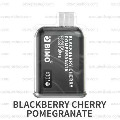 BIMO Crystal 12k Puffs- Blackberry Cherry Pomegranate - Ozvapeone (6E418F)